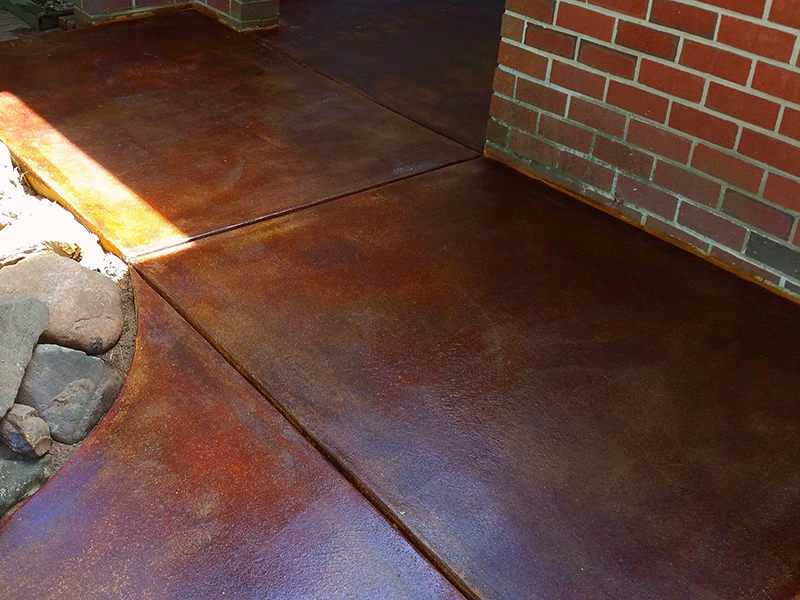 Concrete Stains and Finishes - Raven View Decks